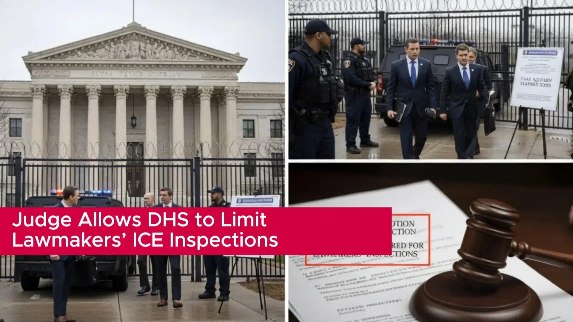 Judge Allows DHS to Limit Lawmakers’ ICE Inspections