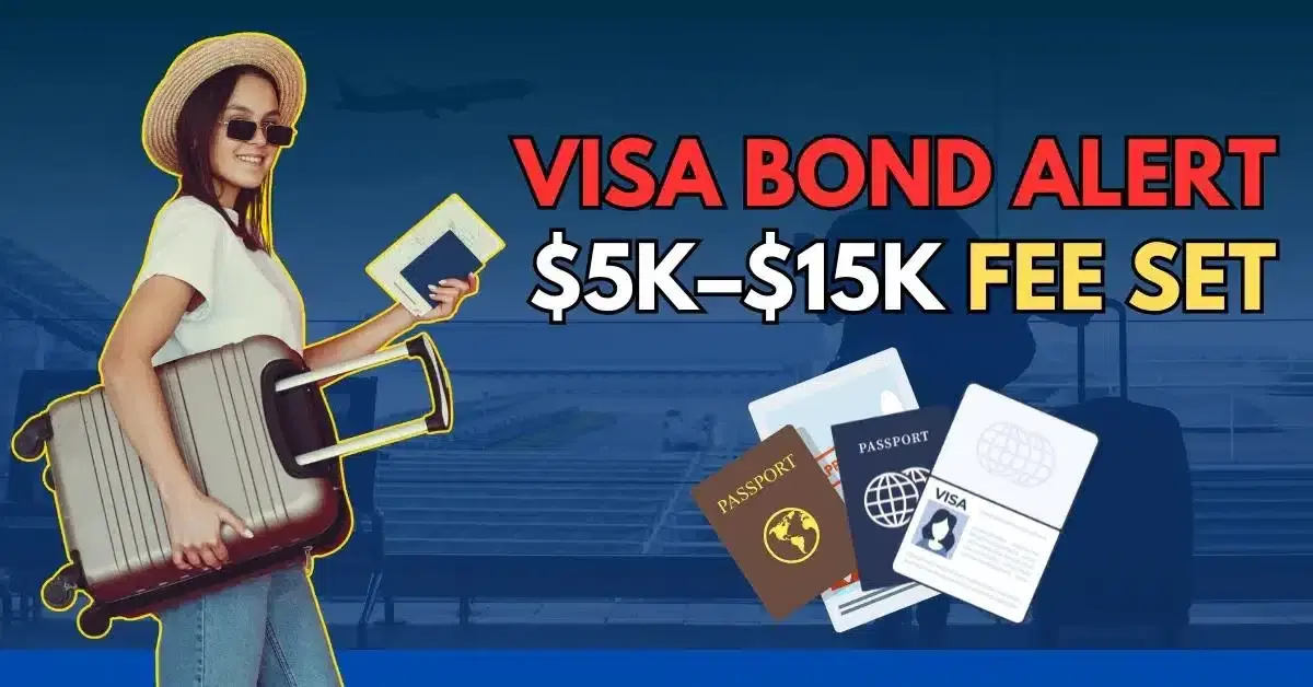 Visa Bond Alert: U.S. Sets $5K–$15K Fee for 02 Countries