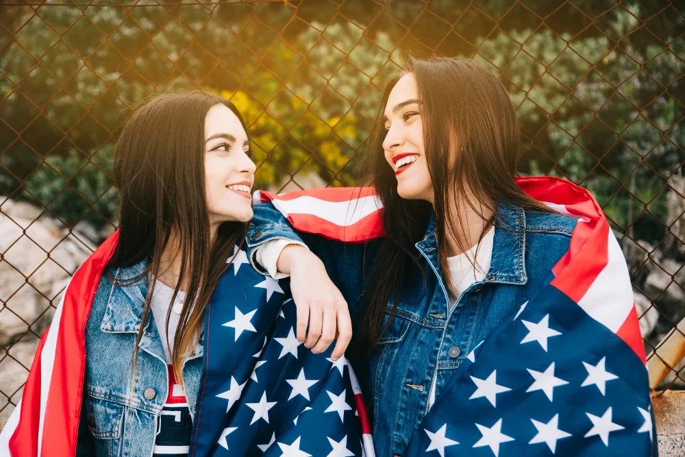 Siblings reuniting after a successful U.S. family immigration petition