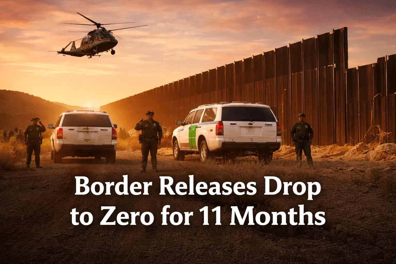 Border Releases Drop to Zero for 11 Months
