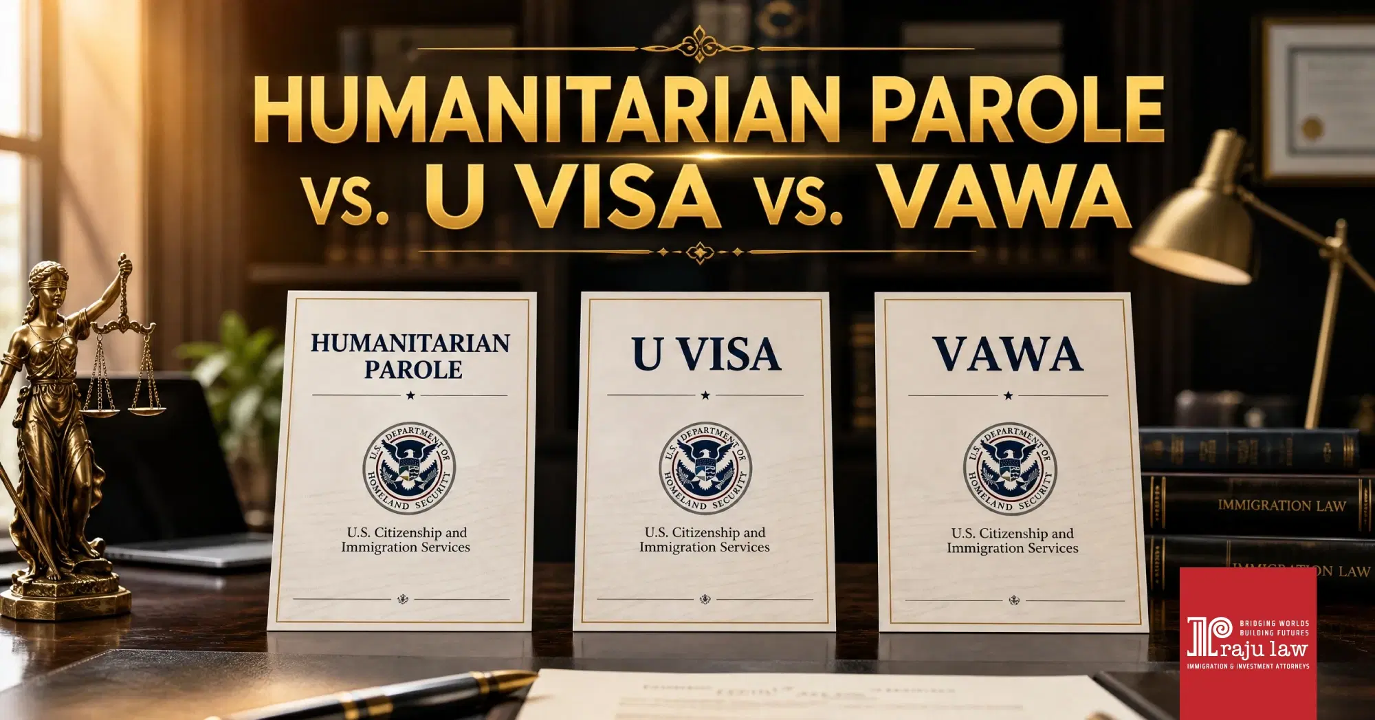 Humanitarian Parole vs. U Visa vs. VAWA: Which Immigration Relief Is Right for You in 2026?