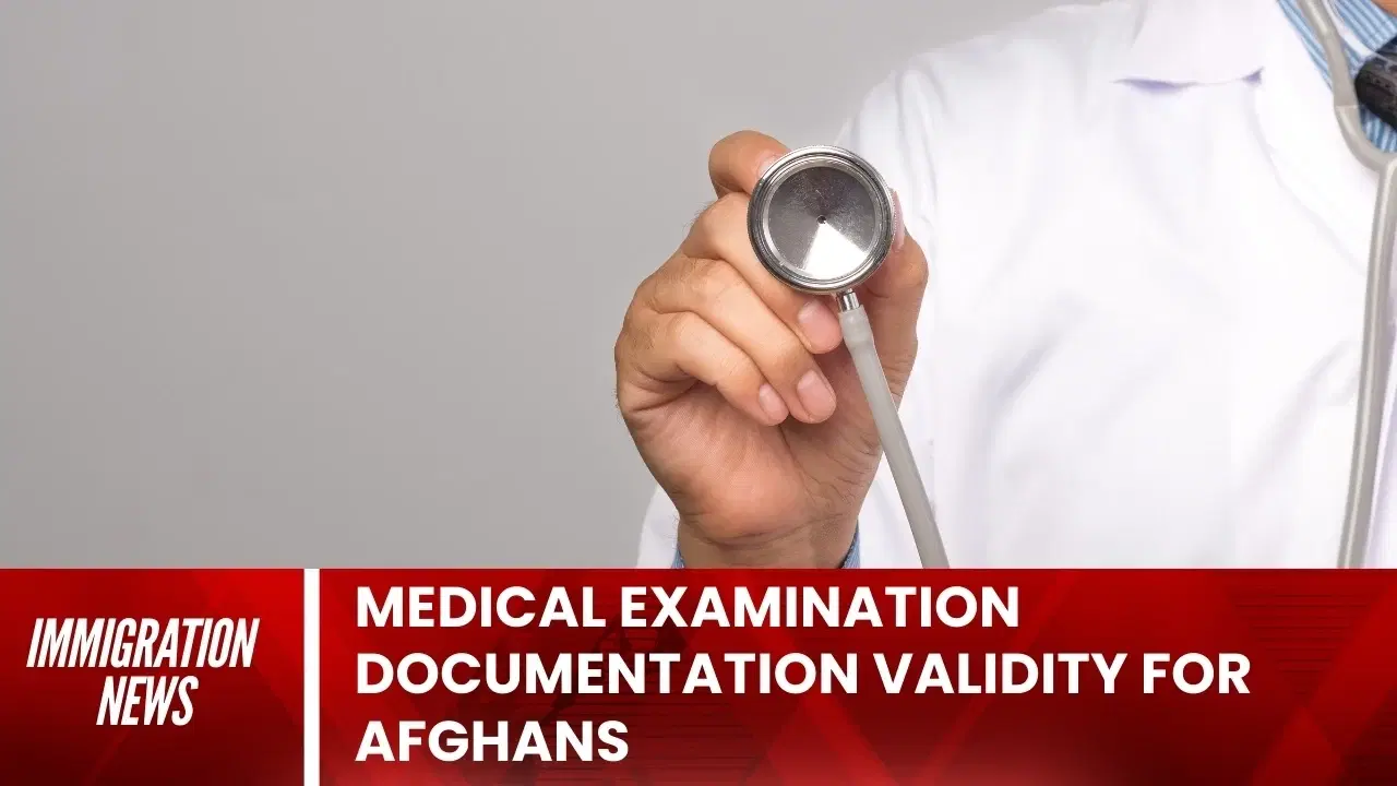 Medical Examination Documentation Validity for Afghans
