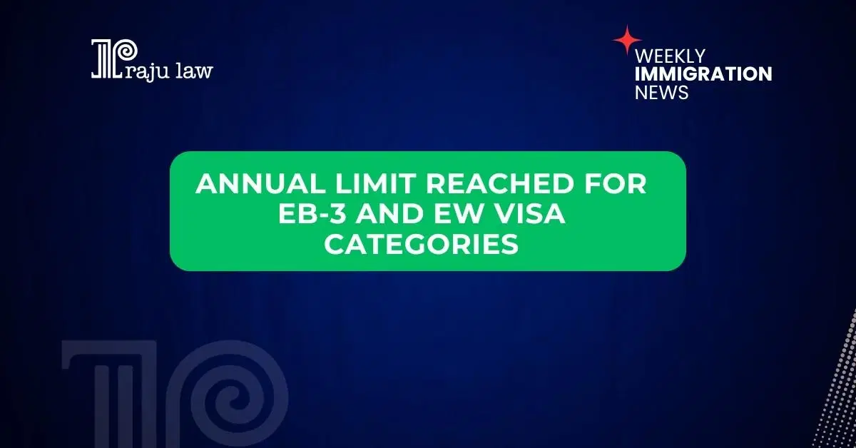 No More EB-3 and EW Visa Category in Fiscal Year 2024