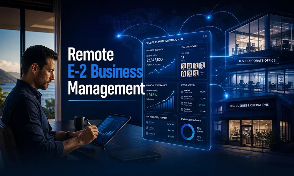 Can You Manage an E-2 Business Remotely? What’s Allowed in 2026