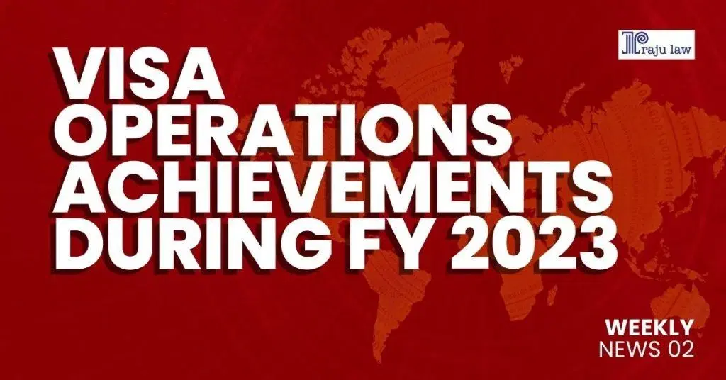 Visa Operations Achievements During FY 2023